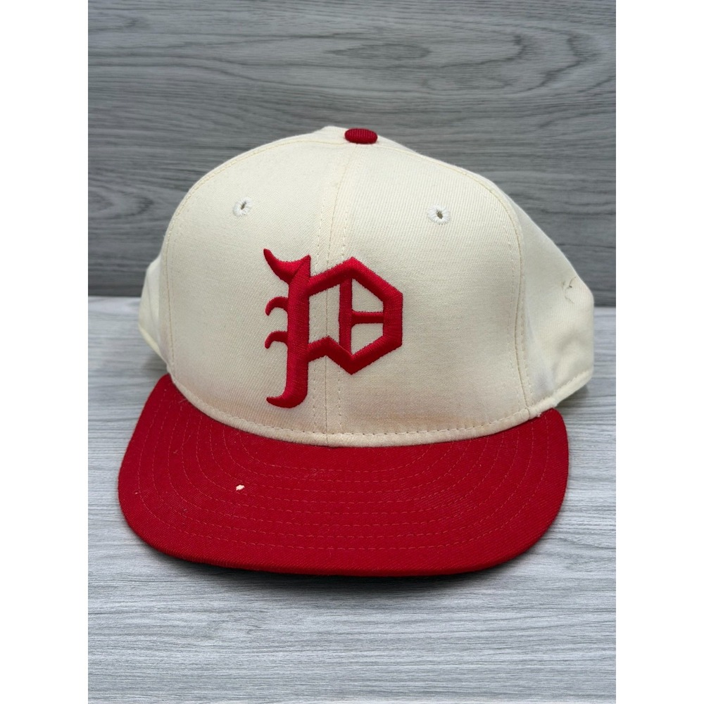 Vintage New ERA Made in USA Phillies Hat Fitted White 7 3/4 Cooperstown Edition